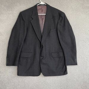 Gianfranco Ruffini Blazer Men 43R Charcoal Gray Cashmere Blend Sport Coat‎